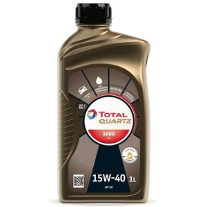 Aceite Total Quartz 5000 SN 15W‑40 – mineral Clean‑Shield, motores sin DPF