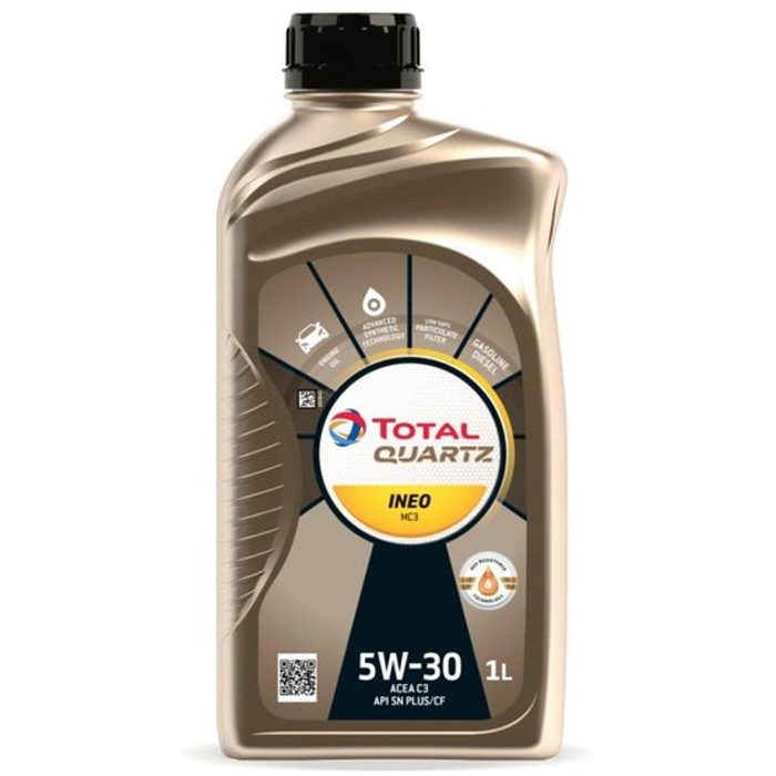 Aceite Total Quartz INEO MC3 5W‑30 (1 L) – sintético Low SAPS con alta protección y compatibilidad OEM