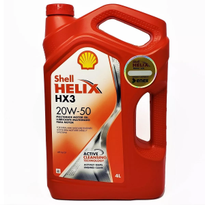 Aceite Shell Helix HX3 20W‑50 (4 L) – mineral de alta viscosidad para motores antiguos