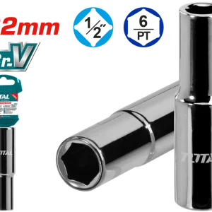 Dado largo hexagonal de 32 mm con encastre de 1/2″