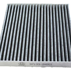 Filtro de polen Kia Cerato 1.6 (LD/BDF Facelift 2007–2009) – referencia OE 97133‑2F000, panel de partículas 240 × 211 × 17 mm