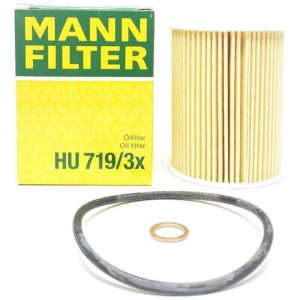 Filtro de aceite HU 719/3X – cartucho insert con junta para Chevrolet Captiva 2.0 Diésel