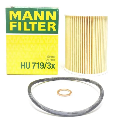 Filtro de aceite HU 719/3X – cartucho insert con junta para Chevrolet Captiva 2.0 Diésel