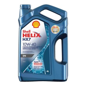 Aceite Shell Helix HX7 SP 10W‑40 (4 L) – semisintético con limpieza activa para autos modernos