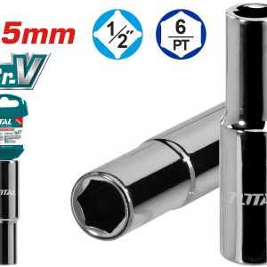 Dado largo hexagonal de 15 mm con encastre de 1/2″