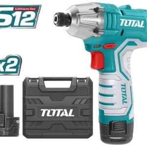 Llave de impacto inalámbrica 12 V con 2 baterías – compacta, brushless y potente para torque confiable en espacios reducidos