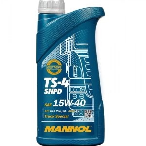 Aceite MANNOL TS‑4 SHPD Extra 15W‑40 (1 L) – rendimiento y longevidad supercargada